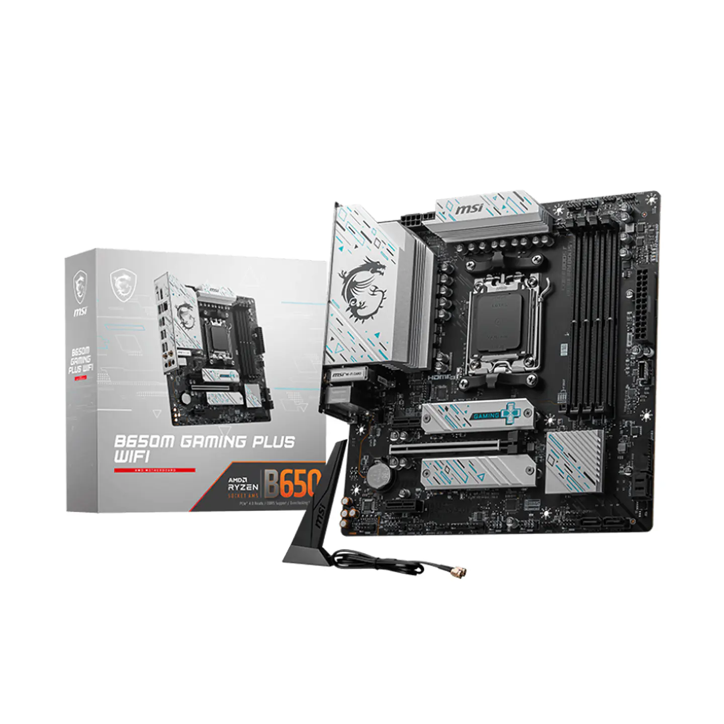 Placa Madre MSI B650M Gaming Plus Wifi 6E, AM5, 4xDDR5, mATX 1