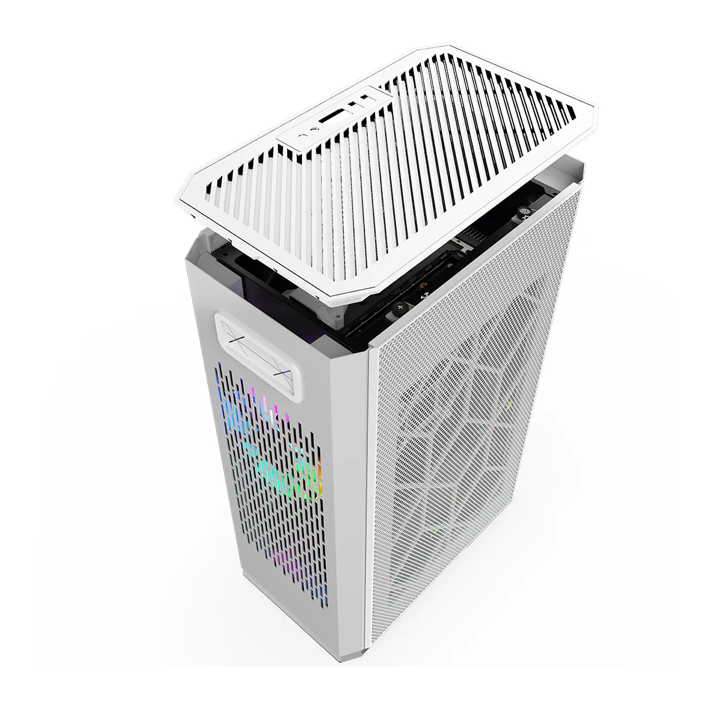 Gabinete Kronos Ophion Mini-ITX, 1 cooler, 3.0 USB - Blanco 4