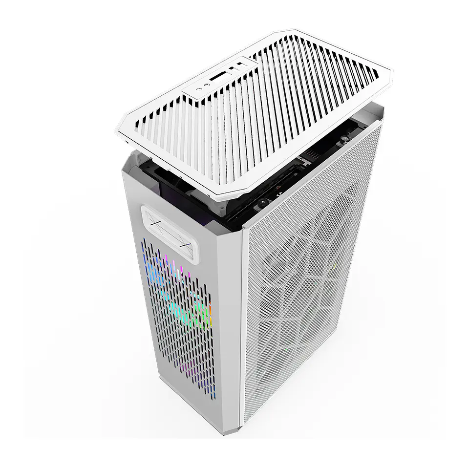 Gabinete Kronos Ophion Mini-ITX, 1 cooler, 3.0 USB - Blanco 4