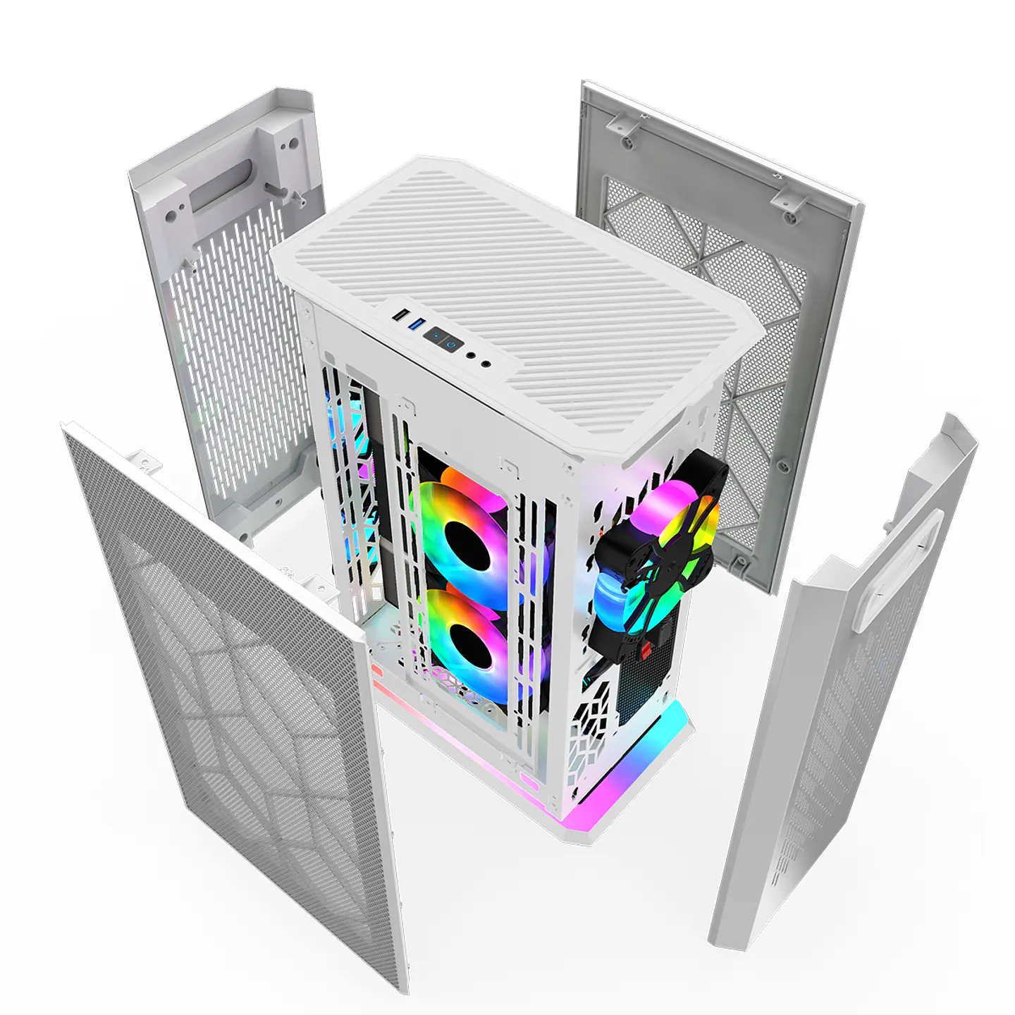Gabinete Kronos Ophion Mini-ITX, 1 cooler, 3.0 USB - Blanco 6