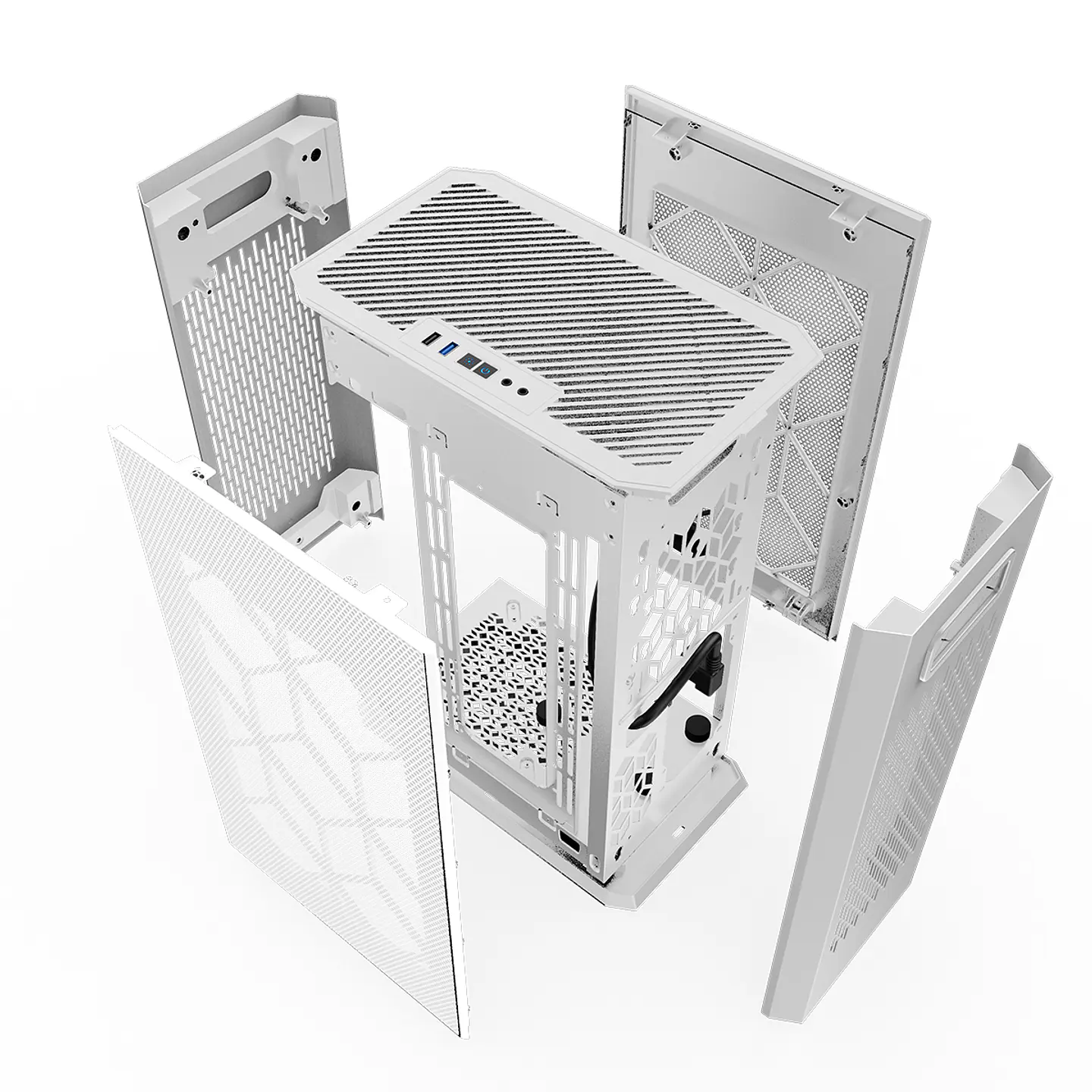 Gabinete Kronos Ophion Mini-ITX, 1 cooler, 3.0 USB - Blanco 7