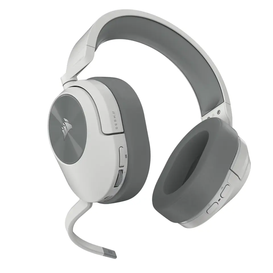 Audífonos Corsair HS55 Wireless, BT, Audio 7.1, USB, White 4