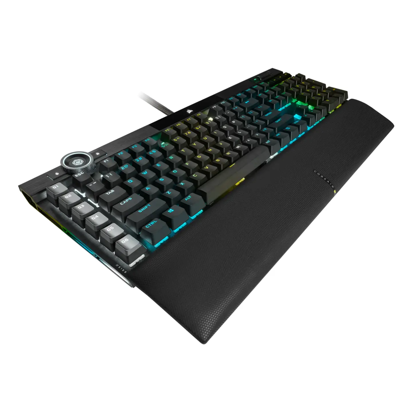 Teclado Mecánico Corsair K100 RGB, Cherry MX Speed, Black 5