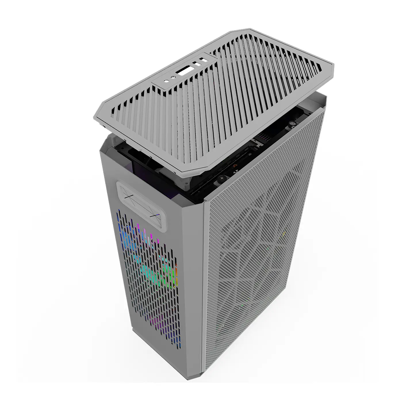 Gabinete Kronos Ophion Mini-ITX, 1 cooler, 3.0 USB - Gris 4