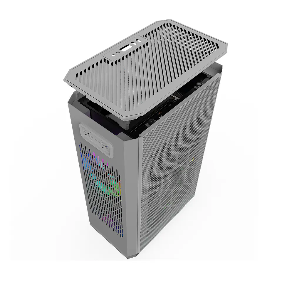 Gabinete Kronos Ophion Mini-ITX, 1 cooler, 3.0 USB - Gris 4