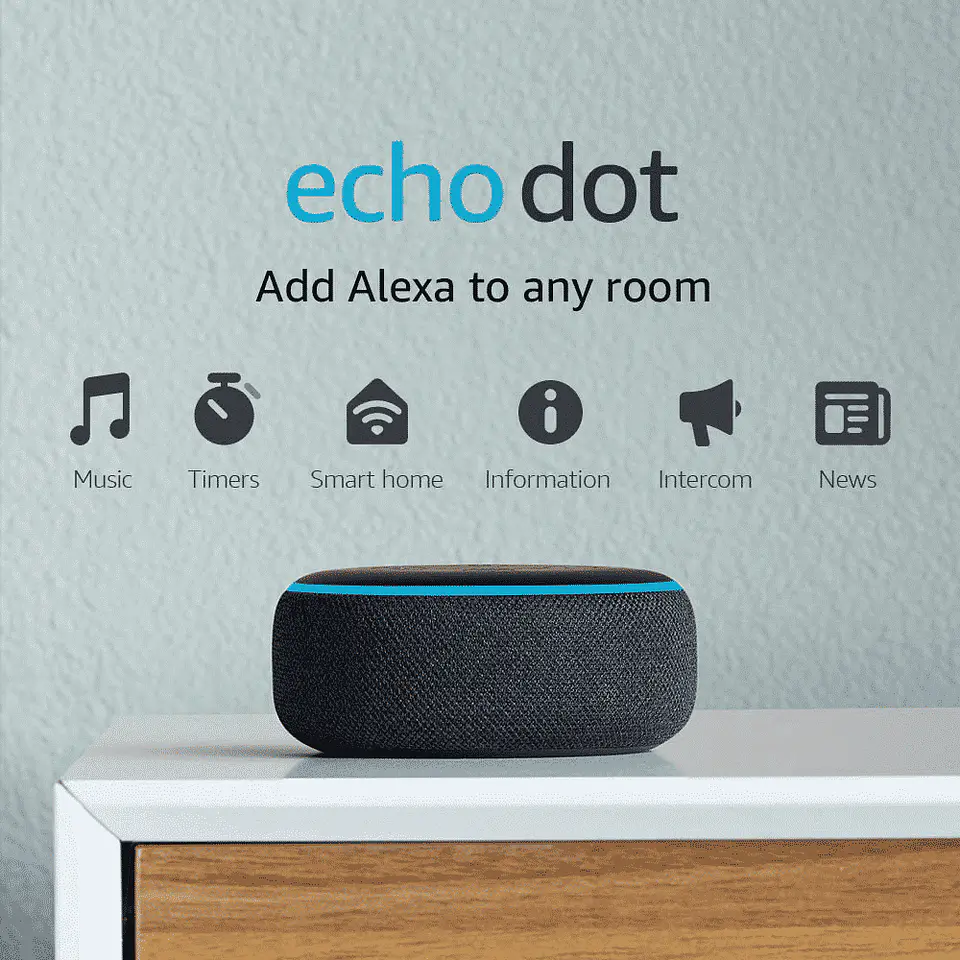 Parlante Inteligente Echo Dot 3 Charcoal Asistente de Voz - Gris Oscuro 4