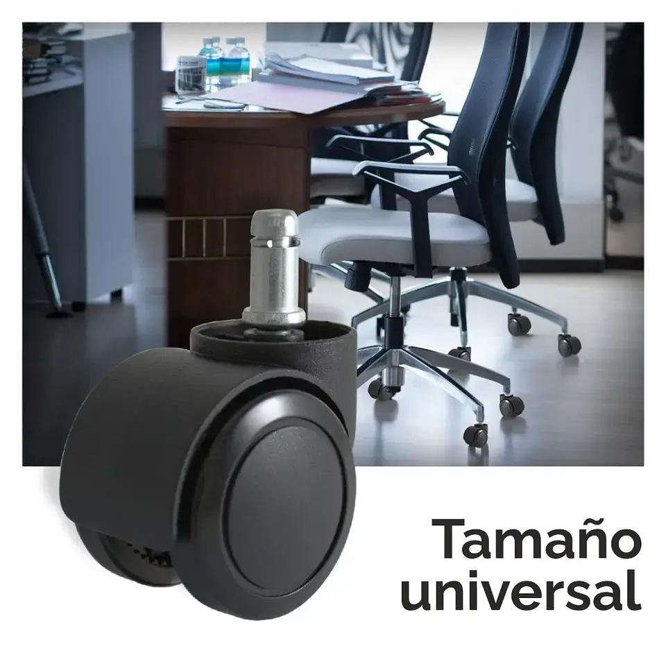 Ruedas Para Silla Escritorio Tipo Roller Set 5 Universales 5