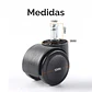 Ruedas Para Silla Escritorio Tipo Roller Set 5 Universales - Miniatura 7