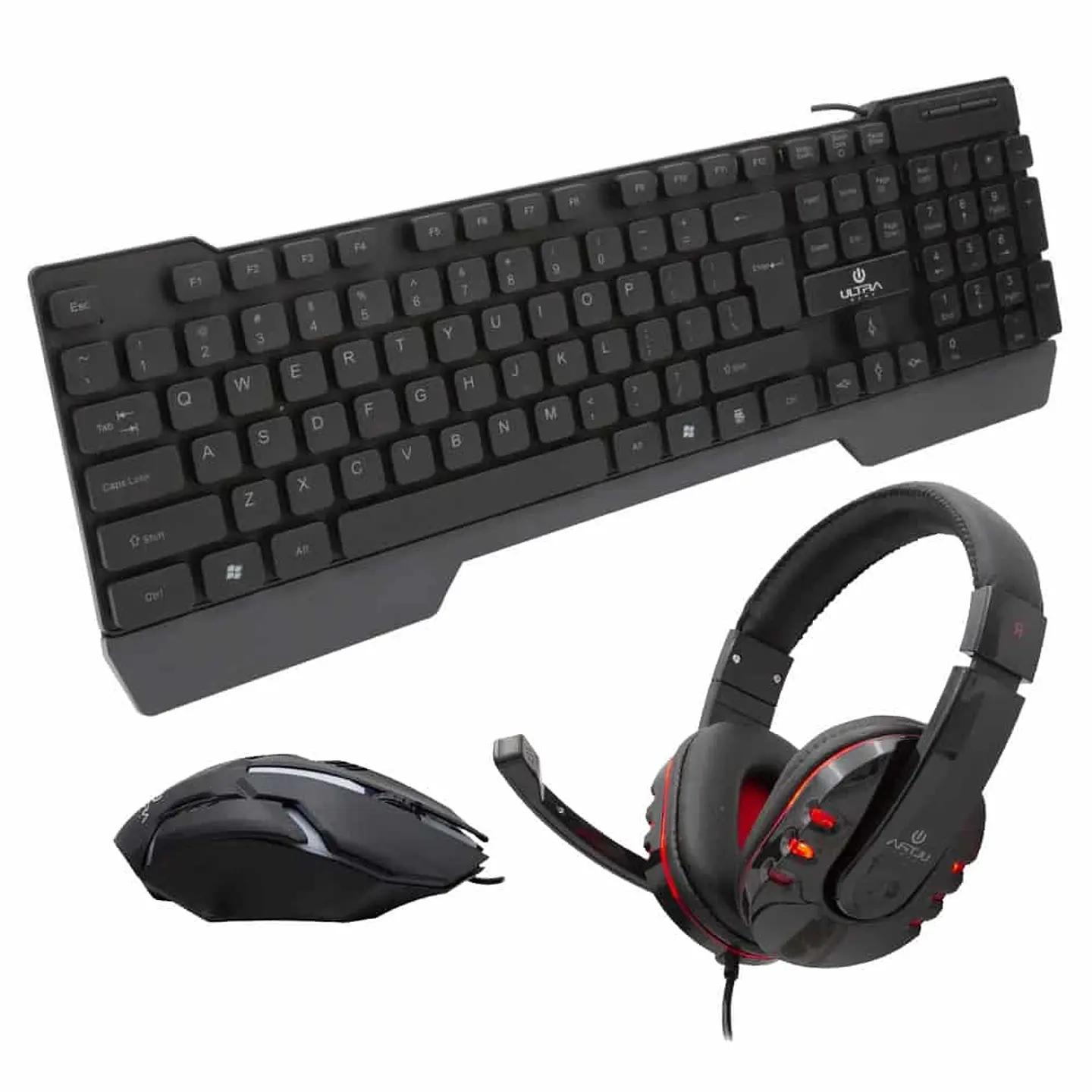Kit Combo Gamer 3 en 1 - Audifonos + Teclado + Mouse - ULTRA (RGB) COMX3 1