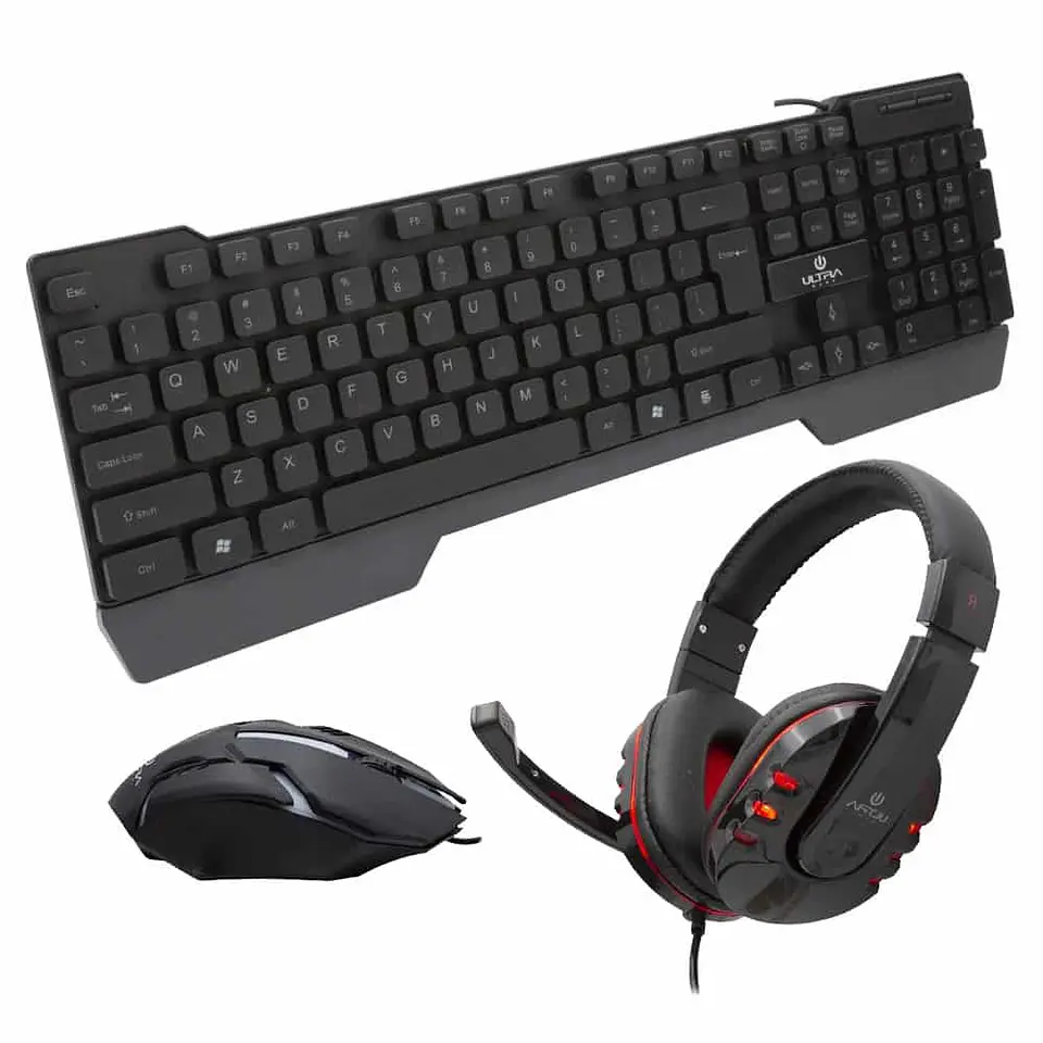 Kit Combo Gamer 3 en 1 - Audifonos + Teclado + Mouse - ULTRA (RGB) COMX3 1