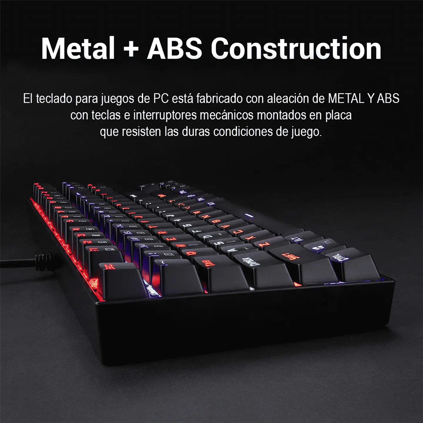 Teclado Mecánico Redragon Kumara K552 RGB, Switch Blue, Dust-Proof 3
