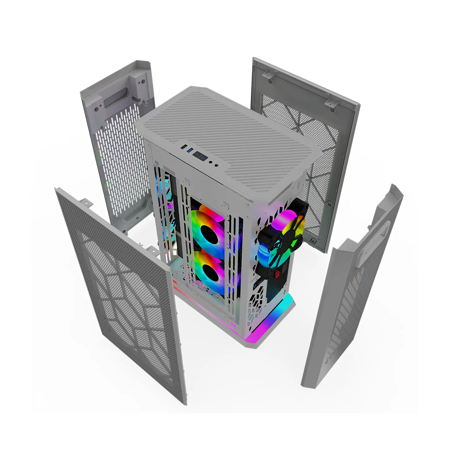 Gabinete Kronos Ophion Mini-ITX, 1 cooler, 3.0 USB - Gris 6