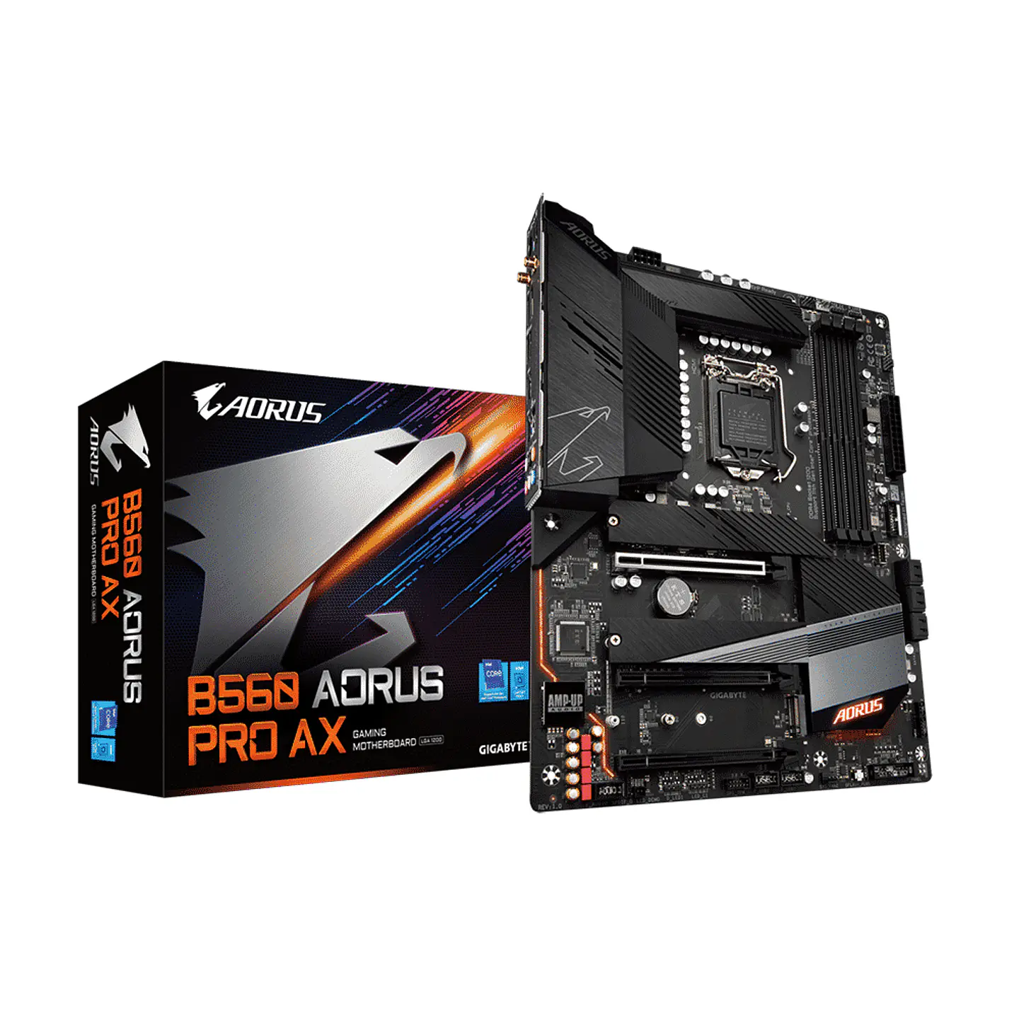 Placa Madre Gigabyte B560 AORUS PRO AX (LGA1200, DDR4, M.2, ATX) 1