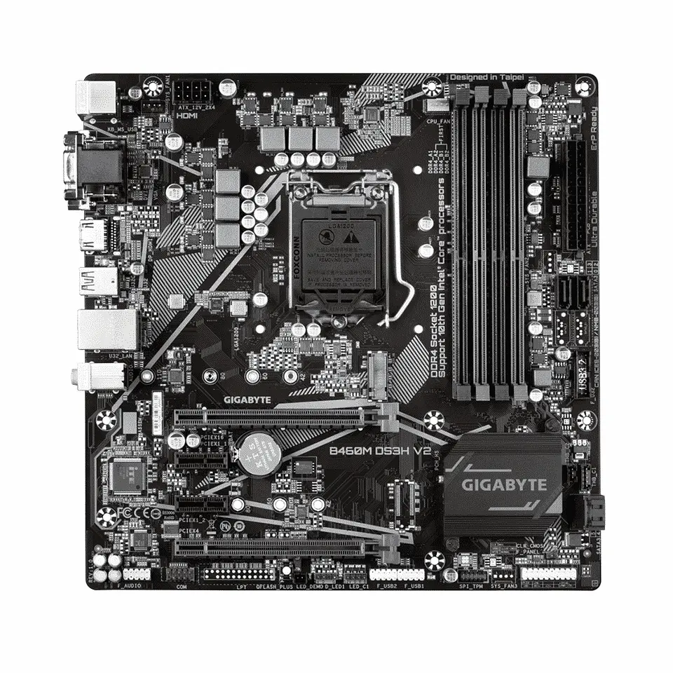 Placa Madre Gigabyte B460M DS3H V2 (LGA1200, M.2, DDR4, MicroATX) 3