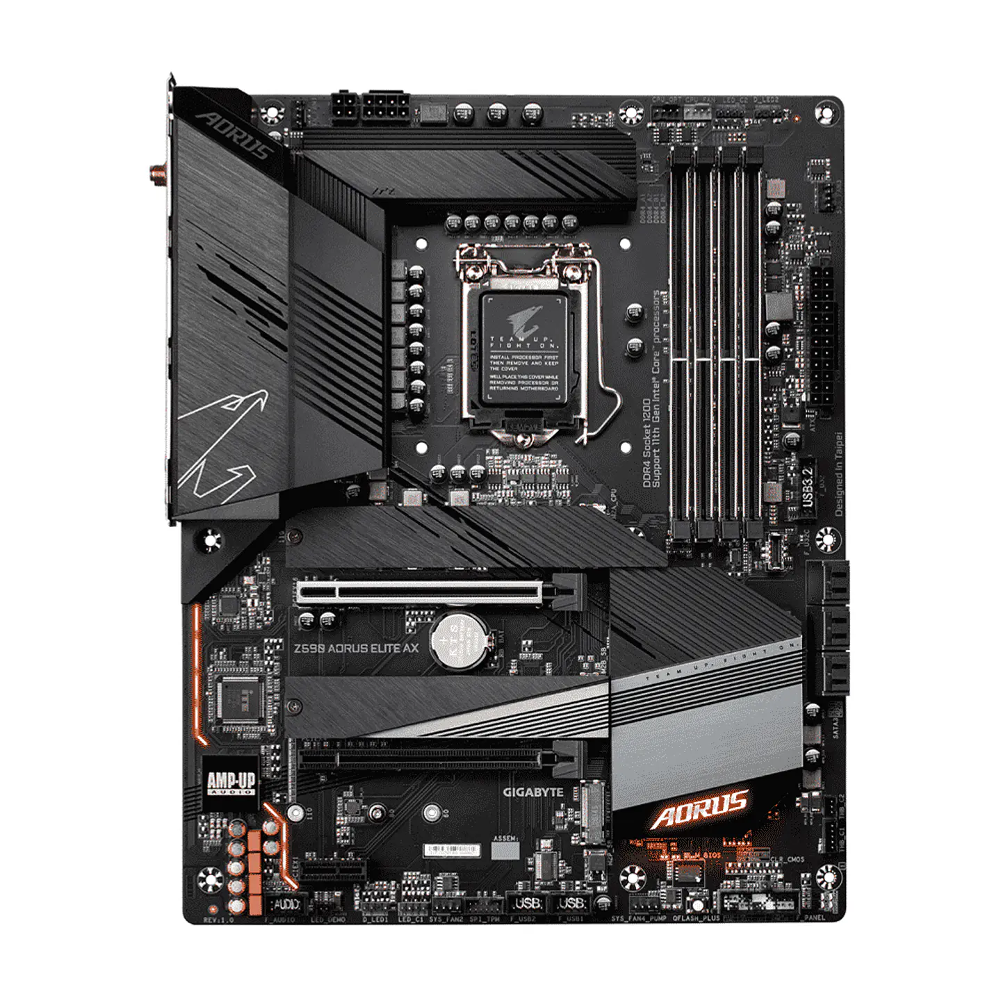 Placa Madre Gigabyte Z590 AORUS ELITE AX (LGA1200, DDR4, M.2, Wi-Fi, ATX) 2