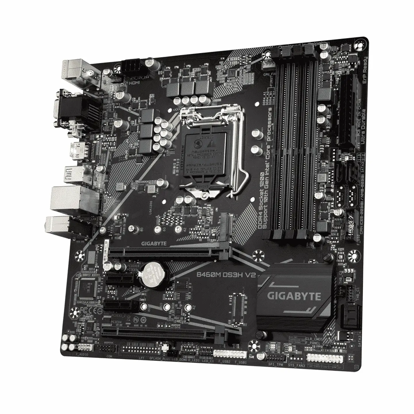 Placa Madre Gigabyte B460M DS3H V2 (LGA1200, M.2, DDR4, MicroATX) 4