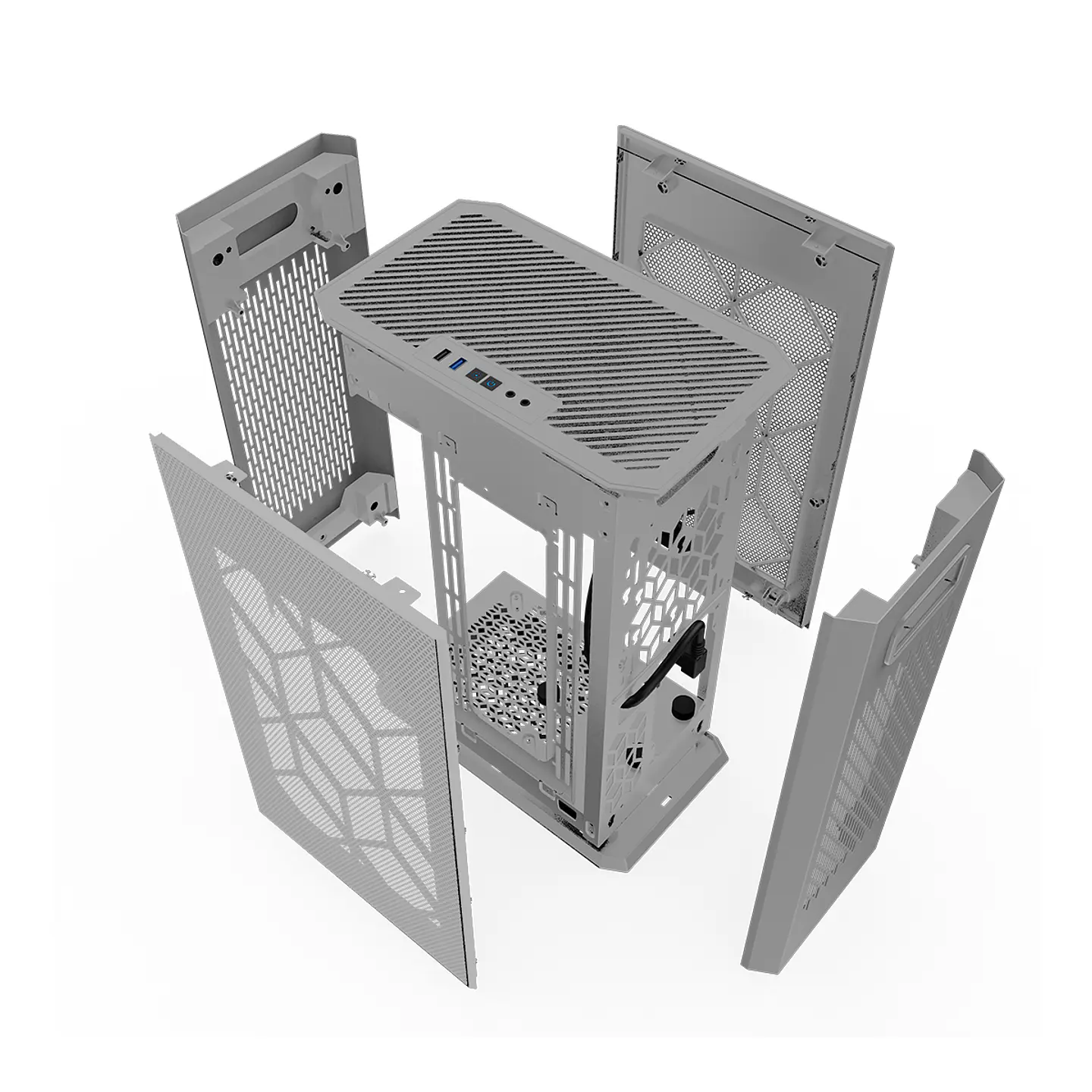 Gabinete Kronos Ophion Mini-ITX, 1 cooler, 3.0 USB - Gris 7
