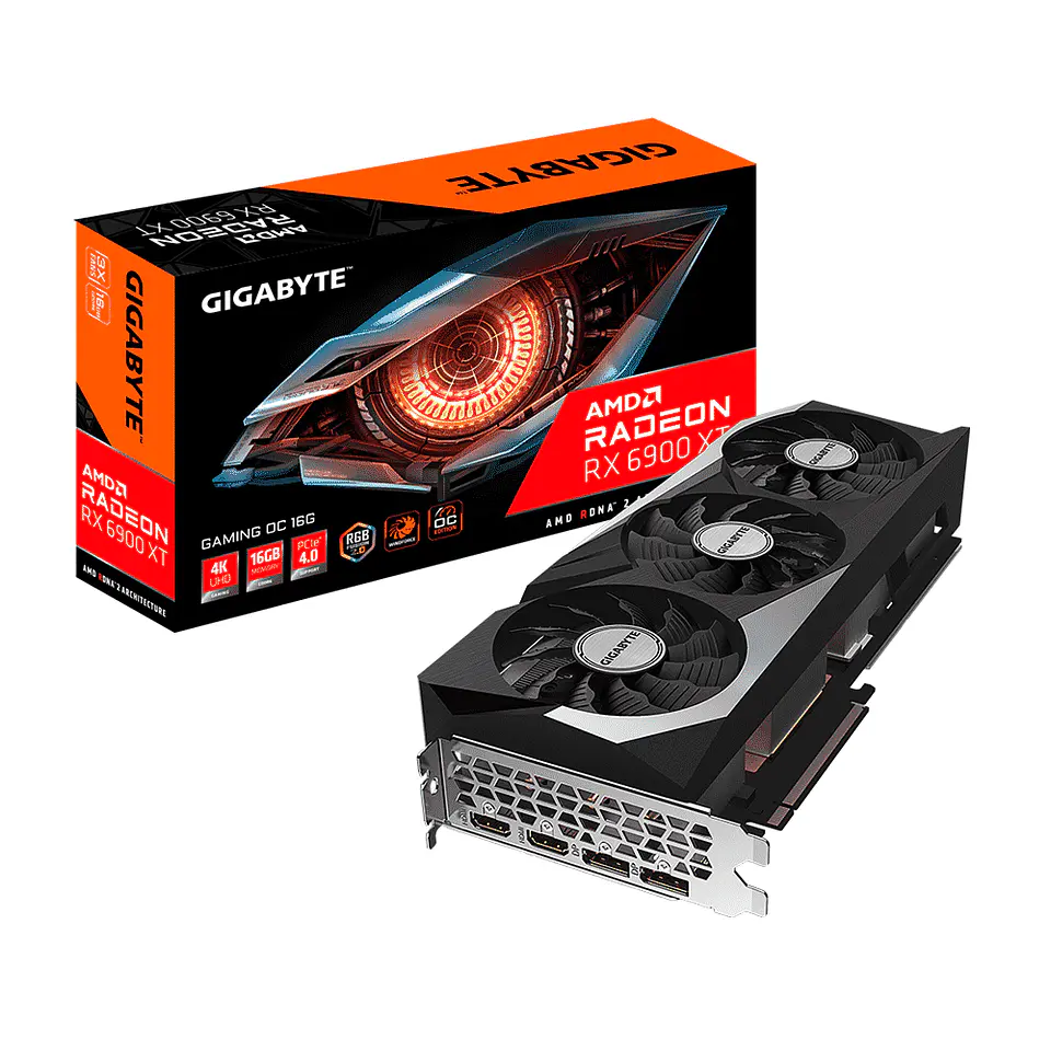 Tarjeta de Video Gráfica Gigabyte AMD Radeon RX 6900 XT OC (16GB, GDDR6, 4K) 1