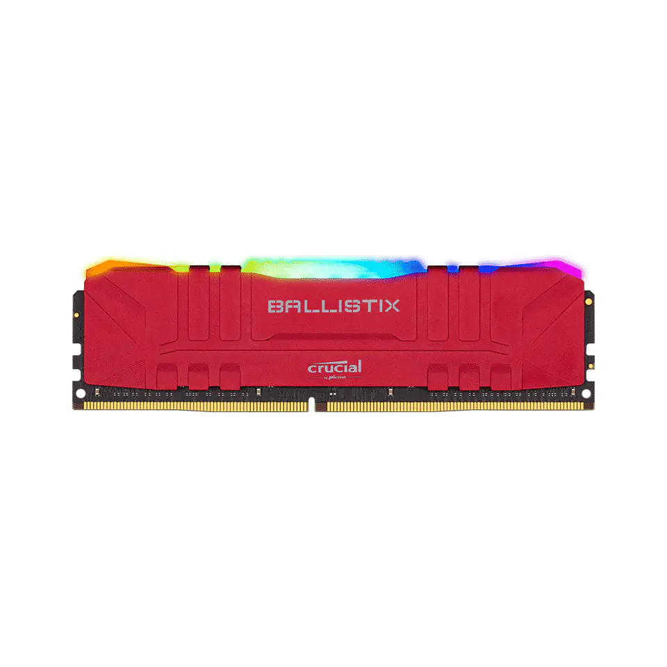 Memoria RAM Crucial Ballistix RGB, 16GB (DDR4, 3200MHz, CL16) - Rojo 1