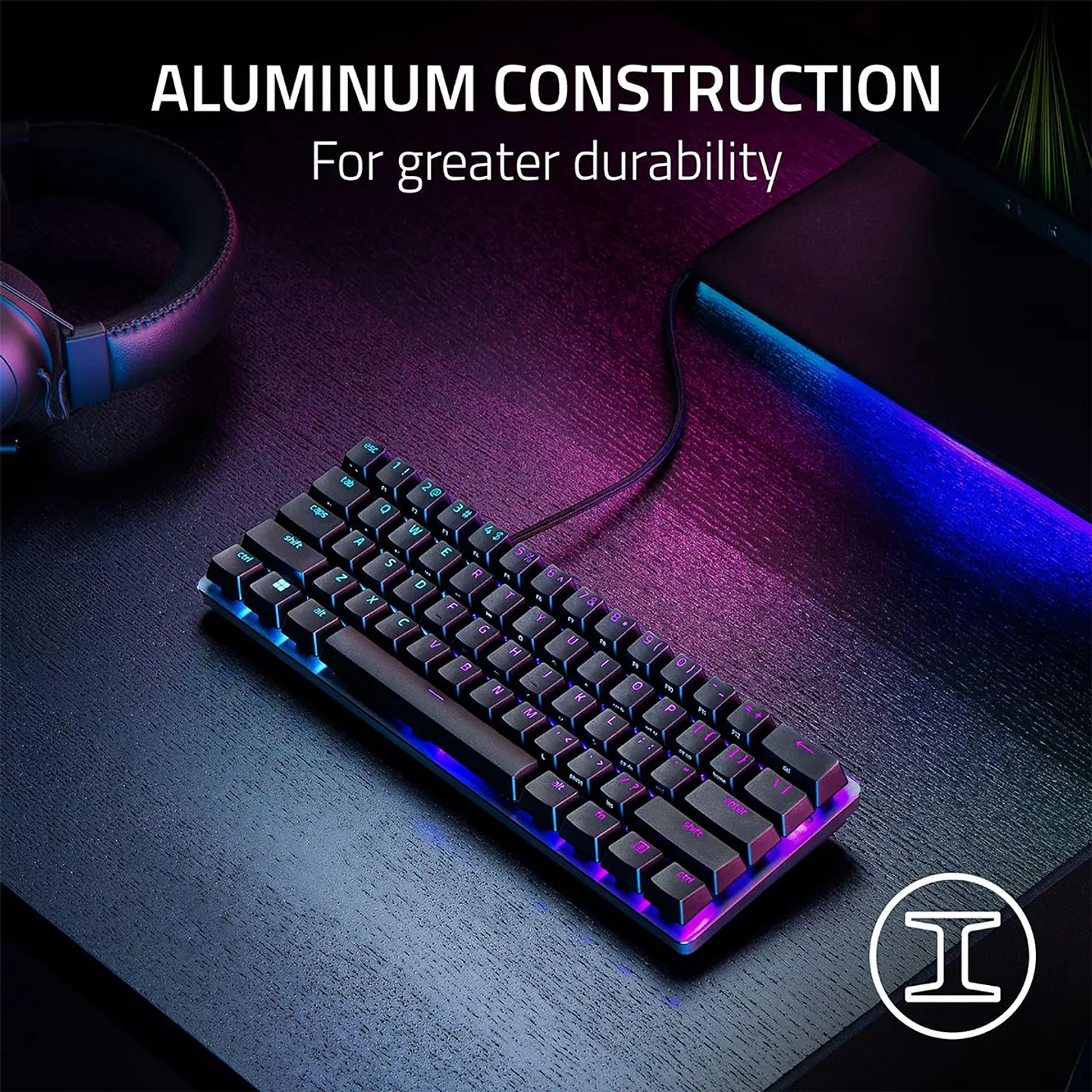 Teclado Razer Huntsman Mini Analog, Switch Analógico RGB, US 6