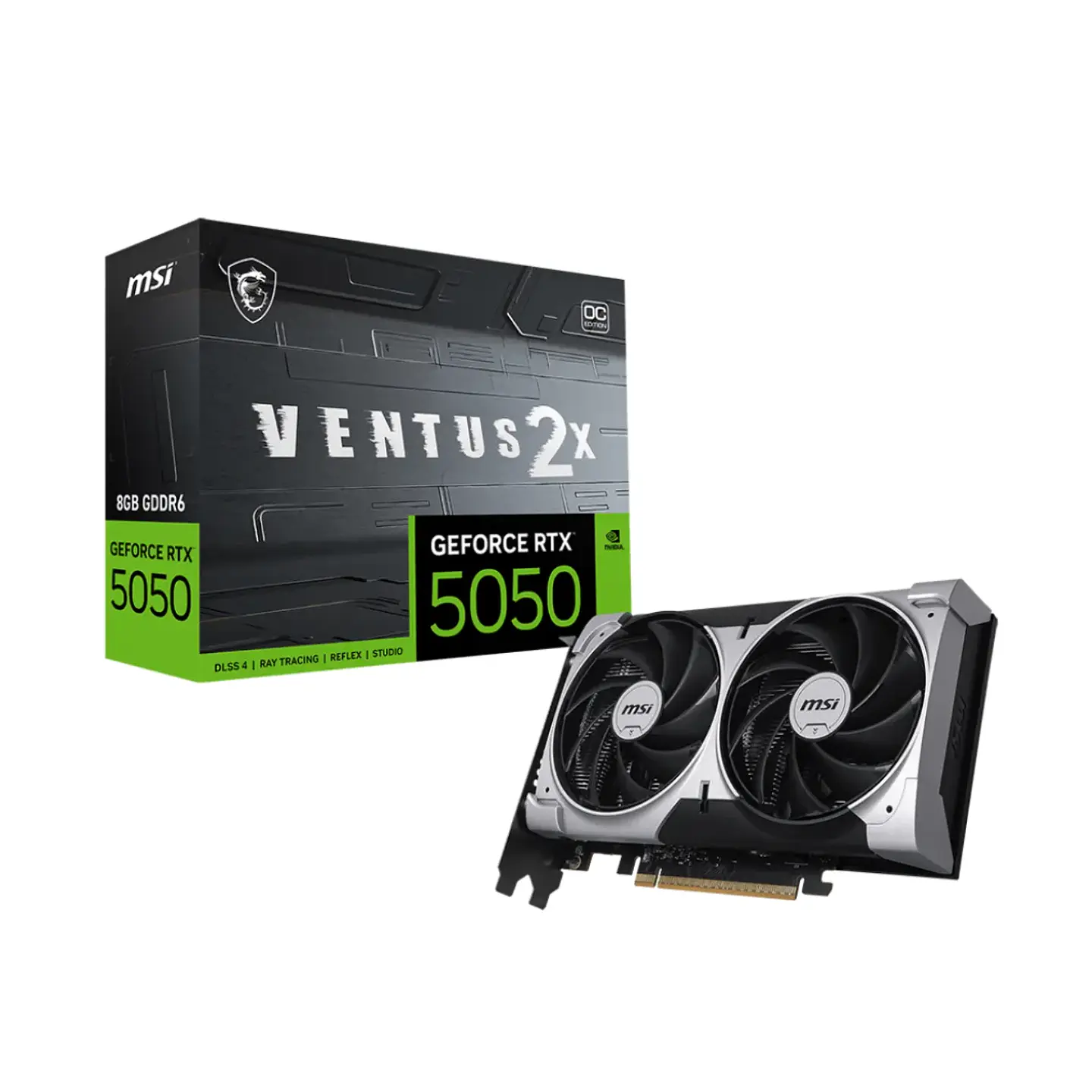 Tarjeta de Video MSI RTX 5050 8G VENTUS 2X OC GDDR6 PciE-5 1