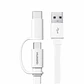Cable Huawei 2 en 1 micro USB y tipo-C (AP55S) - Miniatura 1