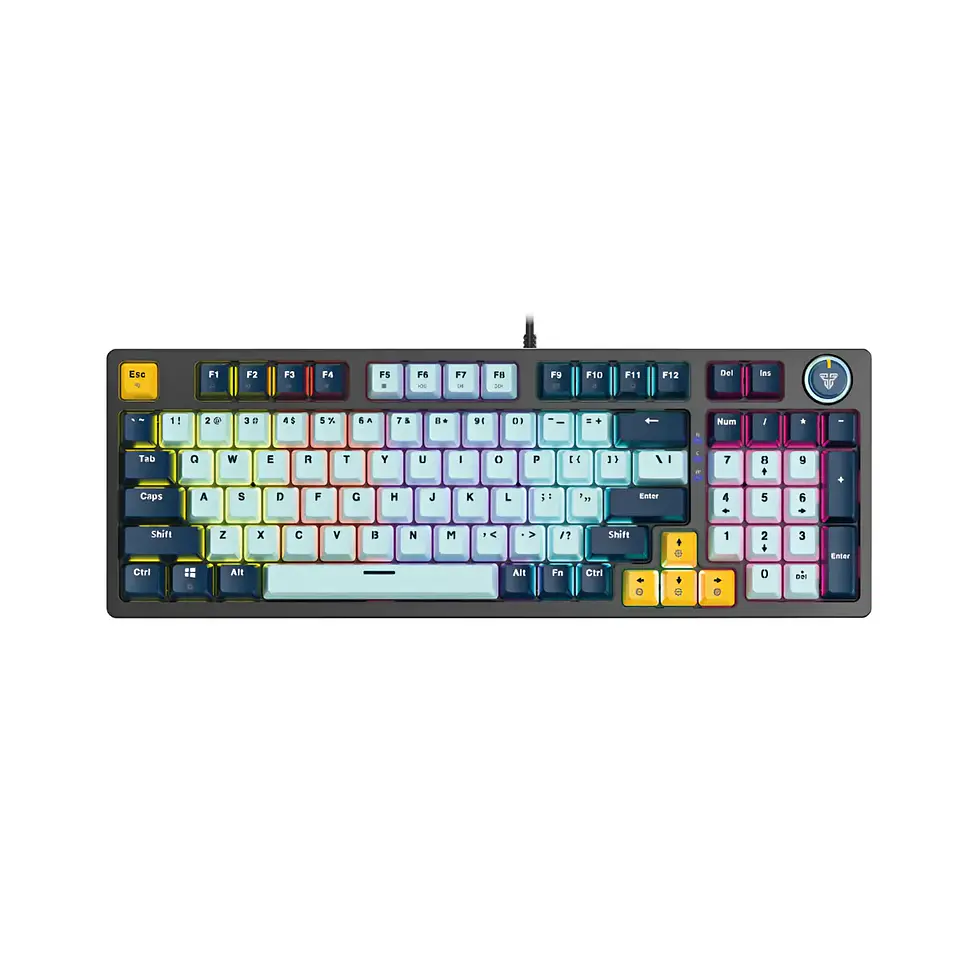 Teclado Gamer Mecánico Fantech Mk890V2 Atom96 SkyBlue Switch Blue 1