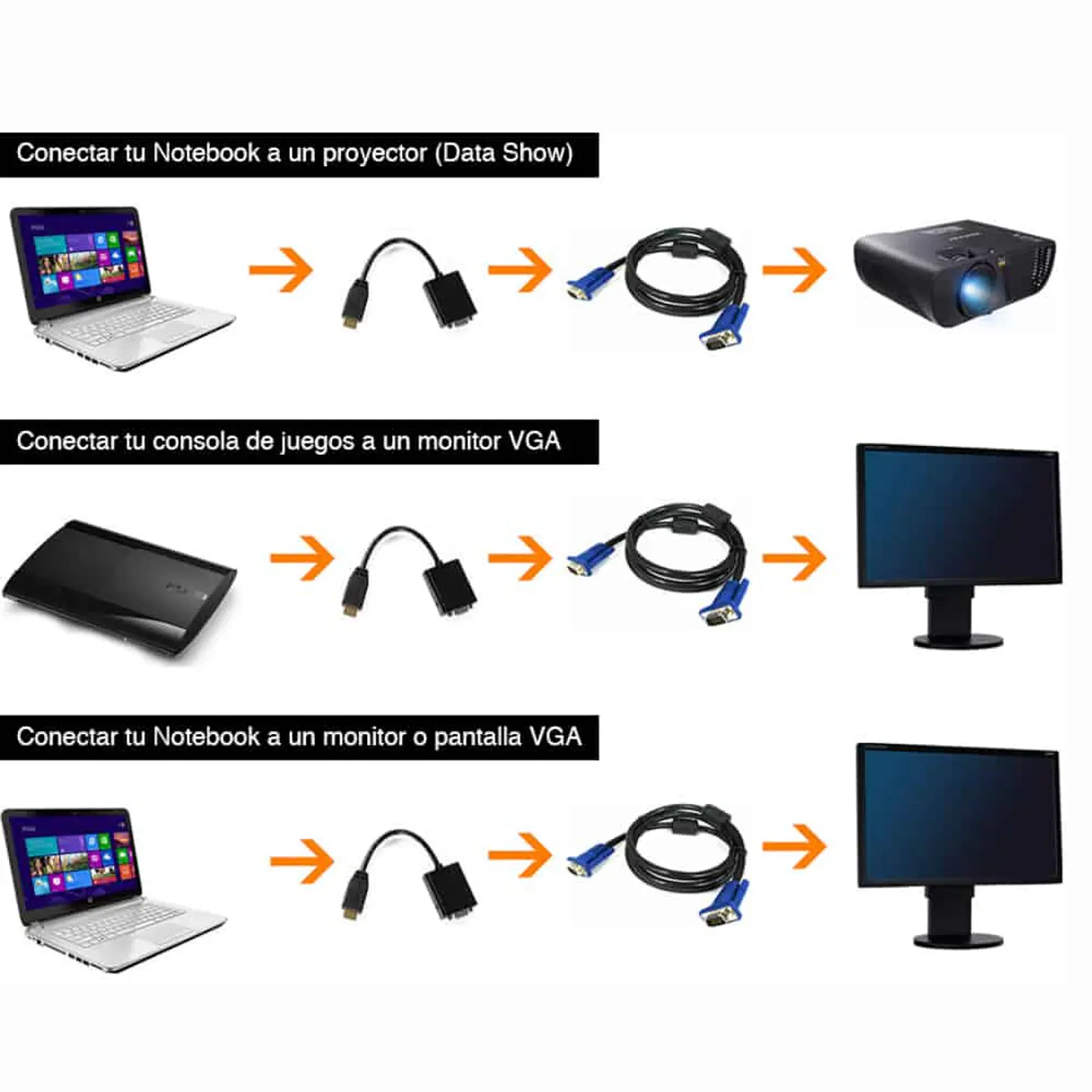 Conversor HDMI a VGA con salida de audio 2