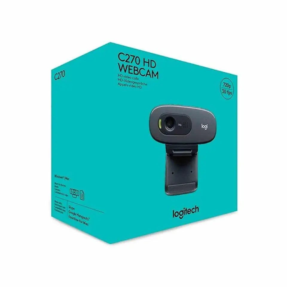 Webcam Cámara Web Logitech HD C270 - 720p, 30fps USB 3
