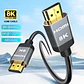Cable Hdmi 2.1 Vanto 8k, 4k @120hz 48gbps Premium Oro 3mts - Miniatura 2