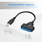 Cable Adaptador Sata 2.5 a Usb 3.0 Para Disco Duro Notebook/PC 5Gbps - Miniatura 2