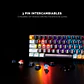 Teclado Gamer Mecanico Fantech Mk890V2 Atom96 Navy Switch Blue - Miniatura 5
