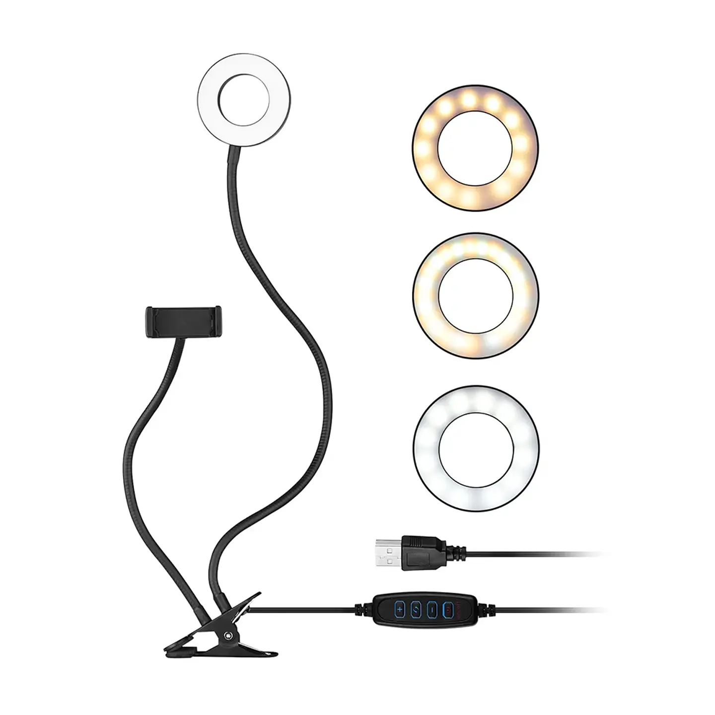 Kit 2 En 1 Aro Luz Fotografias Led Selfie Soporte Tik Tok 1