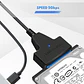 Cable Adaptador Sata 2.5 a Usb 3.0 Para Disco Duro Notebook/PC 5Gbps - Miniatura 3