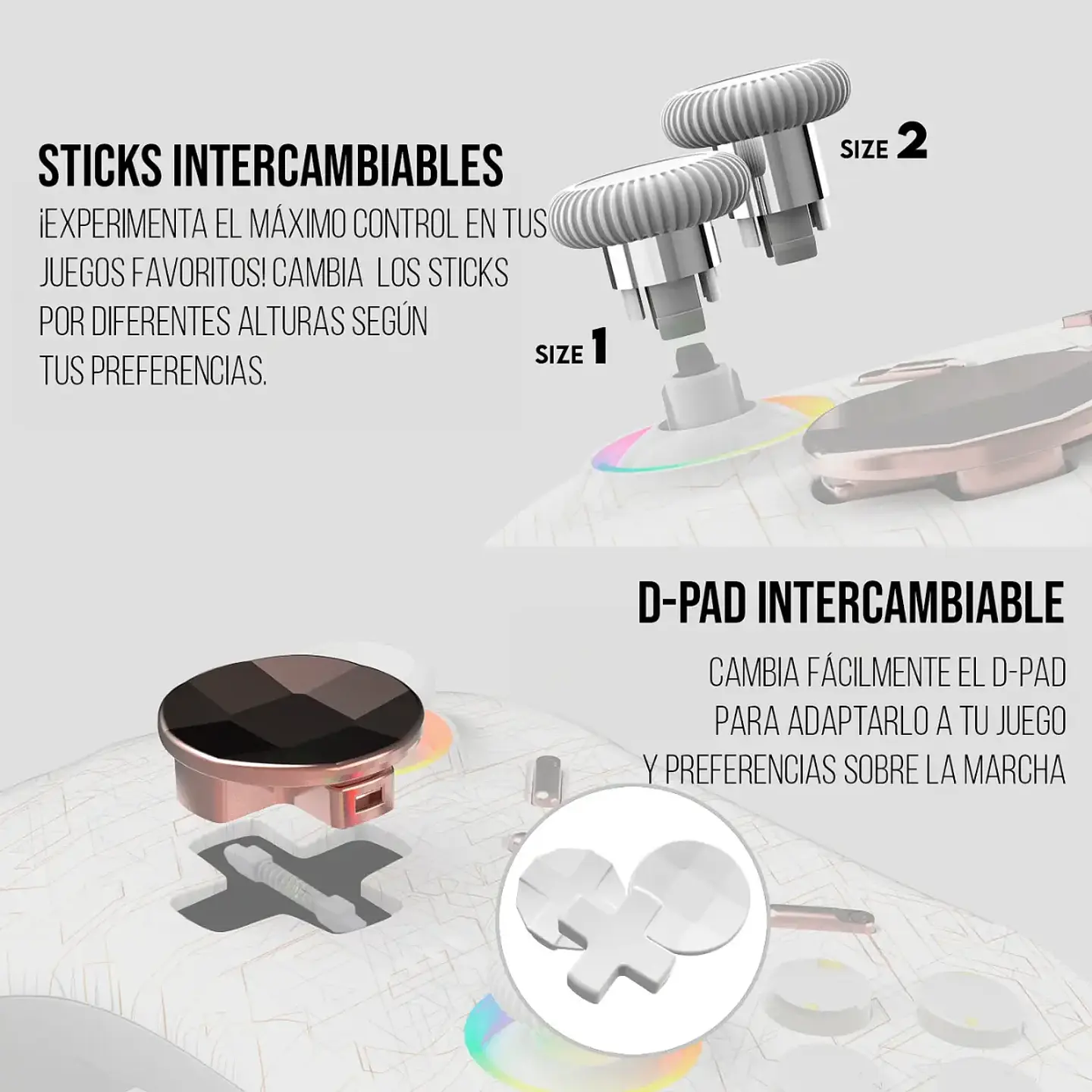 Control Joystick Fantech WGP15 EOS PRO ELECTRA Inalámbrico 2