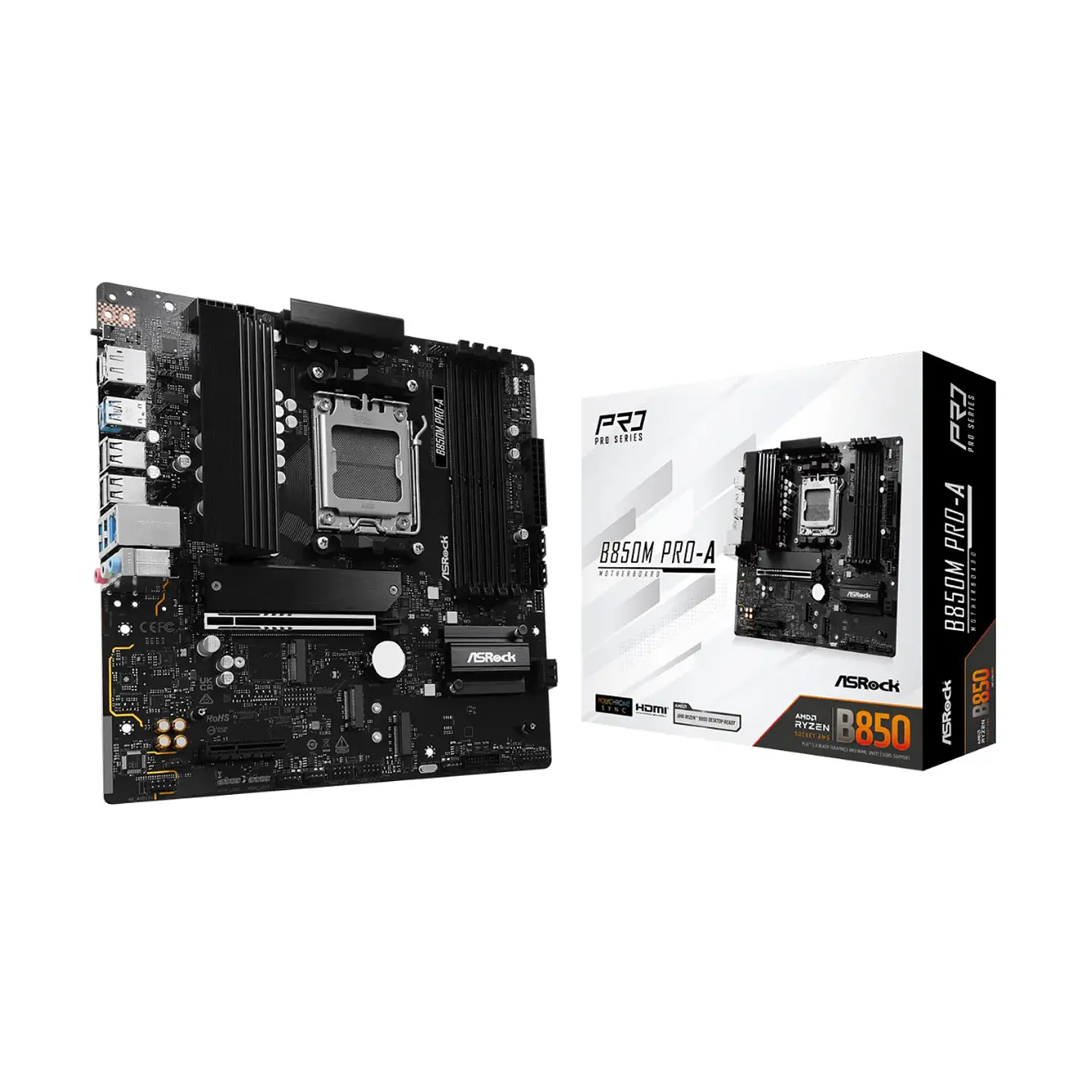 Placa Madre ASRock B850M Pro-A DDR5 AM5, M.2 mATX PciE-5 1
