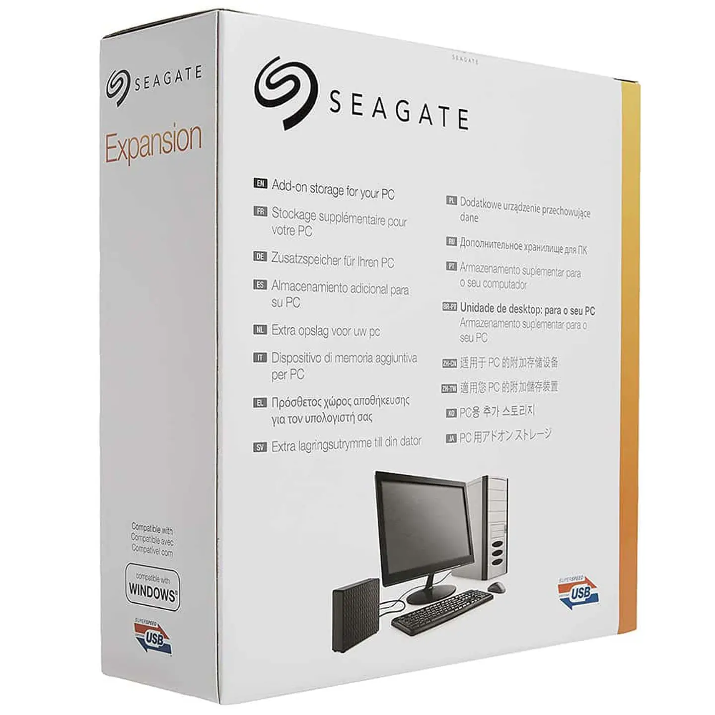 Disco Duro externo Seagate Expansion  6TB - Negro (3.5 USB, PC, Xbox One y PlayStation 4 ) 6