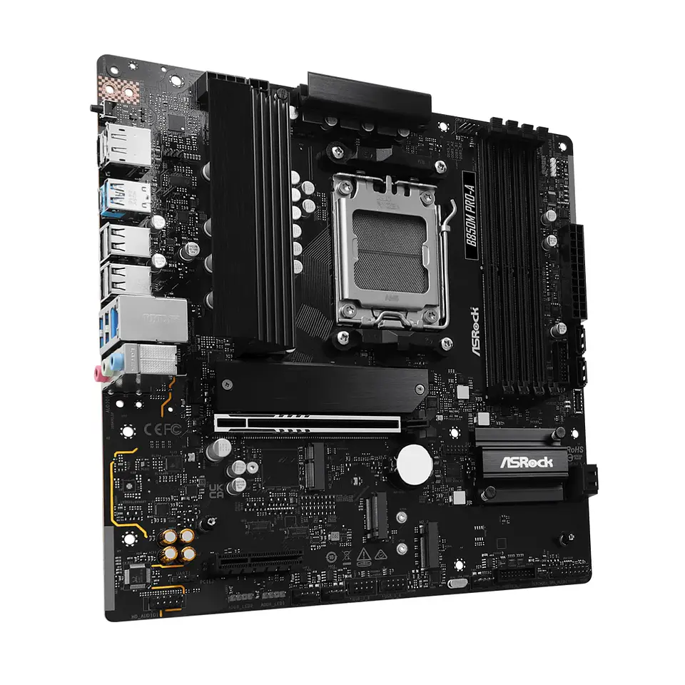 Placa Madre ASRock B850M Pro-A DDR5 AM5, M.2 mATX PciE-5 2