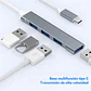 Adaptador Hub Extensor Tipo C a 4 Puertos Usb 3.0 y 2.0 5gbsp - Miniatura 4