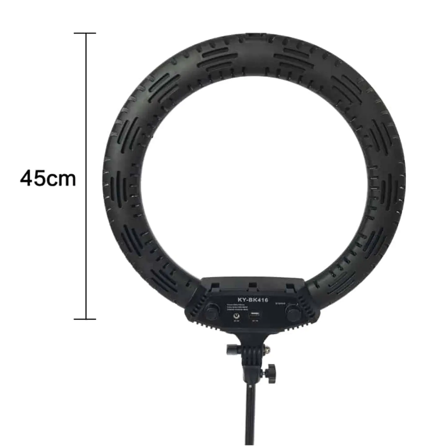 Aro Luz Led profesional 45cm diámetro + trípode regulable hasta 2mts 3