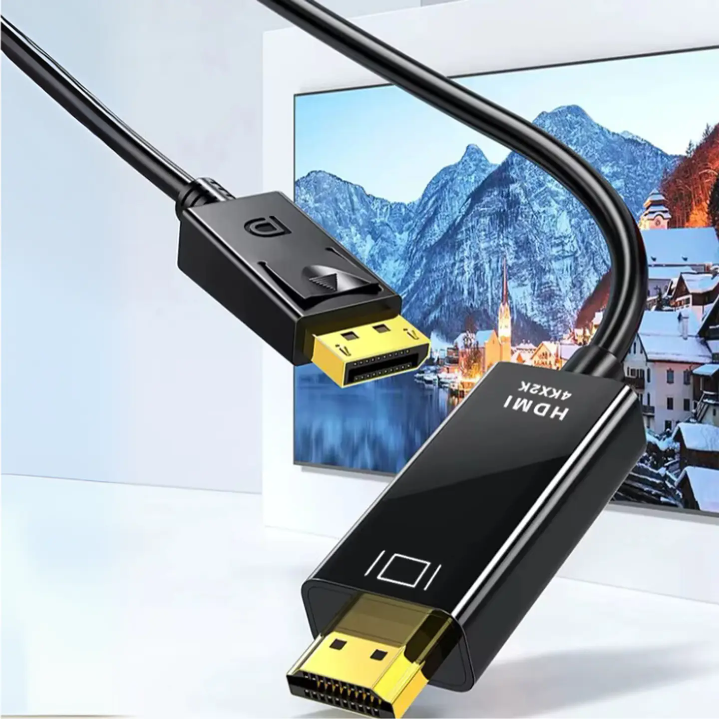 Cable Display Port a HDMI Ulink 4K, 2K @60Hz De 1.8mts 2