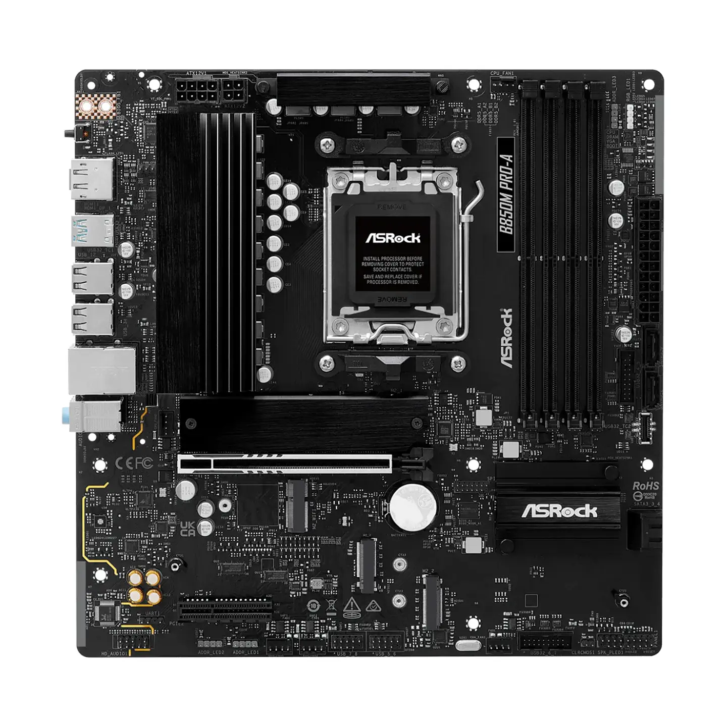 Placa Madre ASRock B850M Pro-A DDR5 AM5, M.2 mATX PciE-5 3