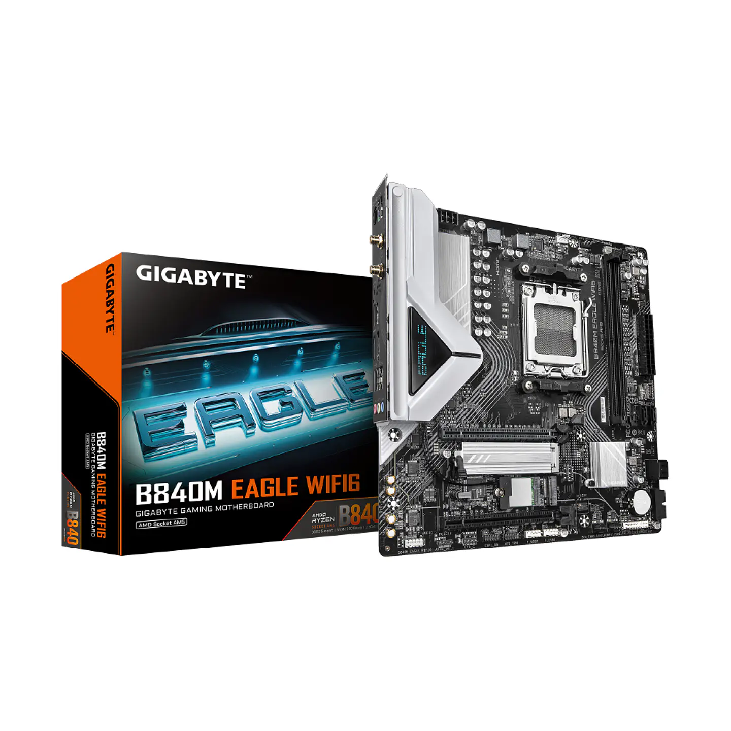 Placa Madre Gigabyte B840M Eagle WIFI6, AM5, DDR5, mATX 1