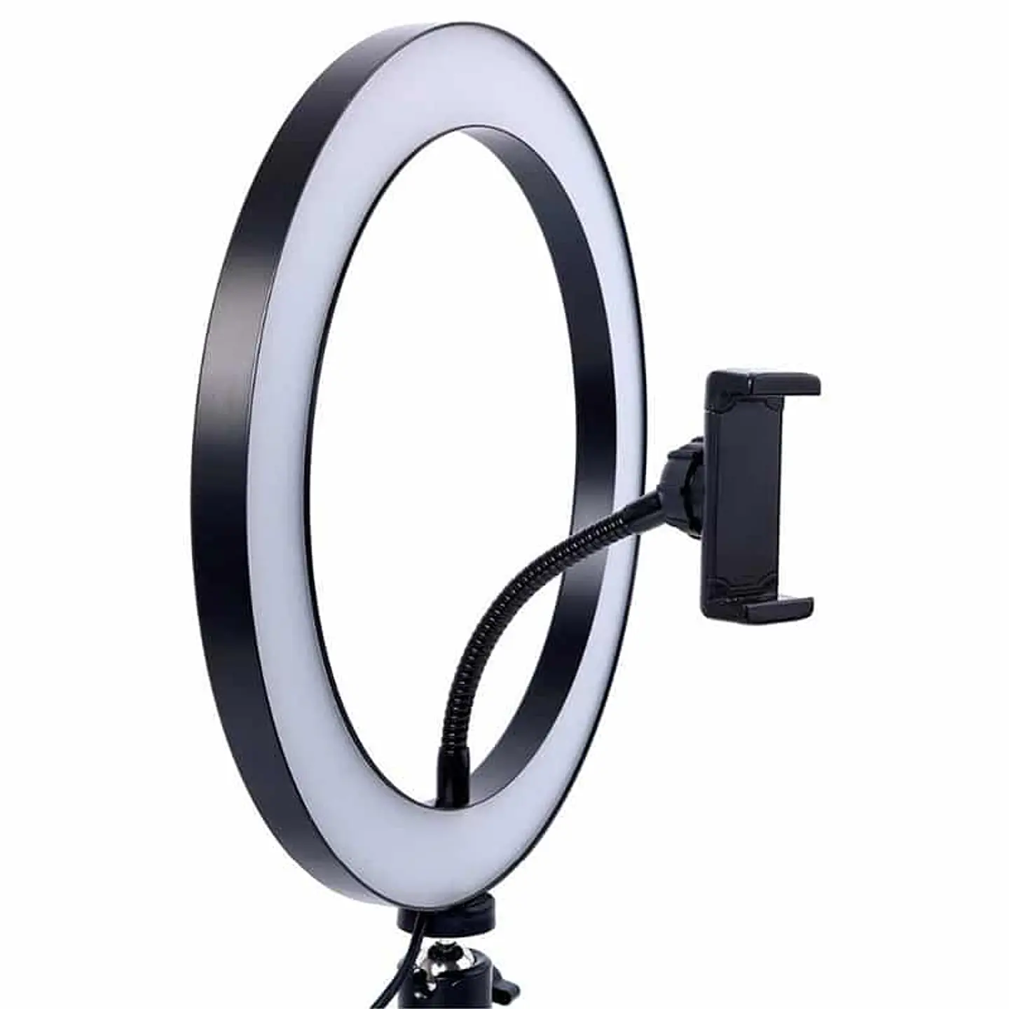Aro de luz 26cm con trípode de sobre mesa, 3 tonos 1