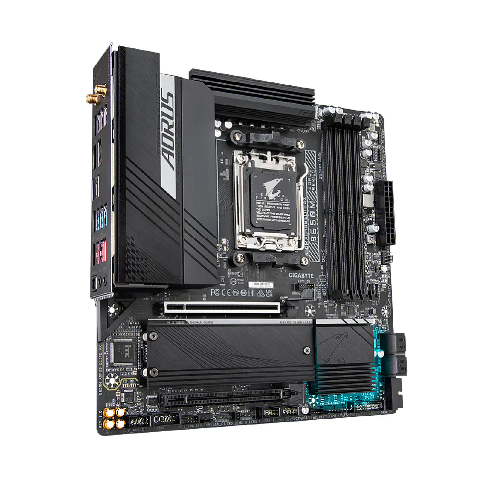 Placa Madre Aorus B650M Elite AX, AM5, DDR5, mATX Dual Chanel 3
