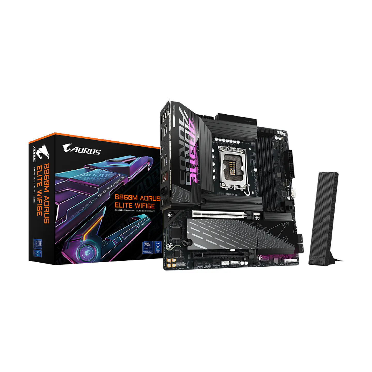 Placa Madre Aorus B860M Elite WIFI6E, Intel LGA1851 DDR5, mATX 1