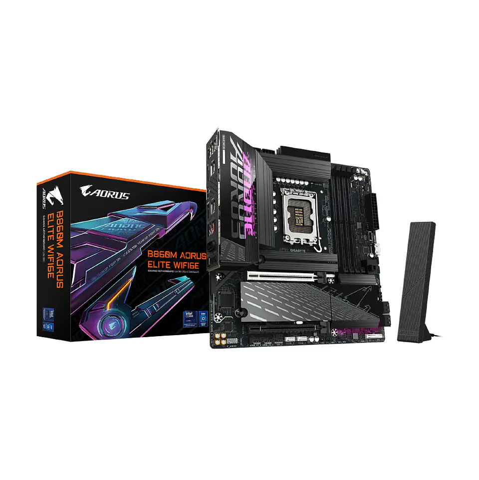Placa Madre Aorus B860M Elite WIFI6E, Intel LGA1851 DDR5, mATX 1