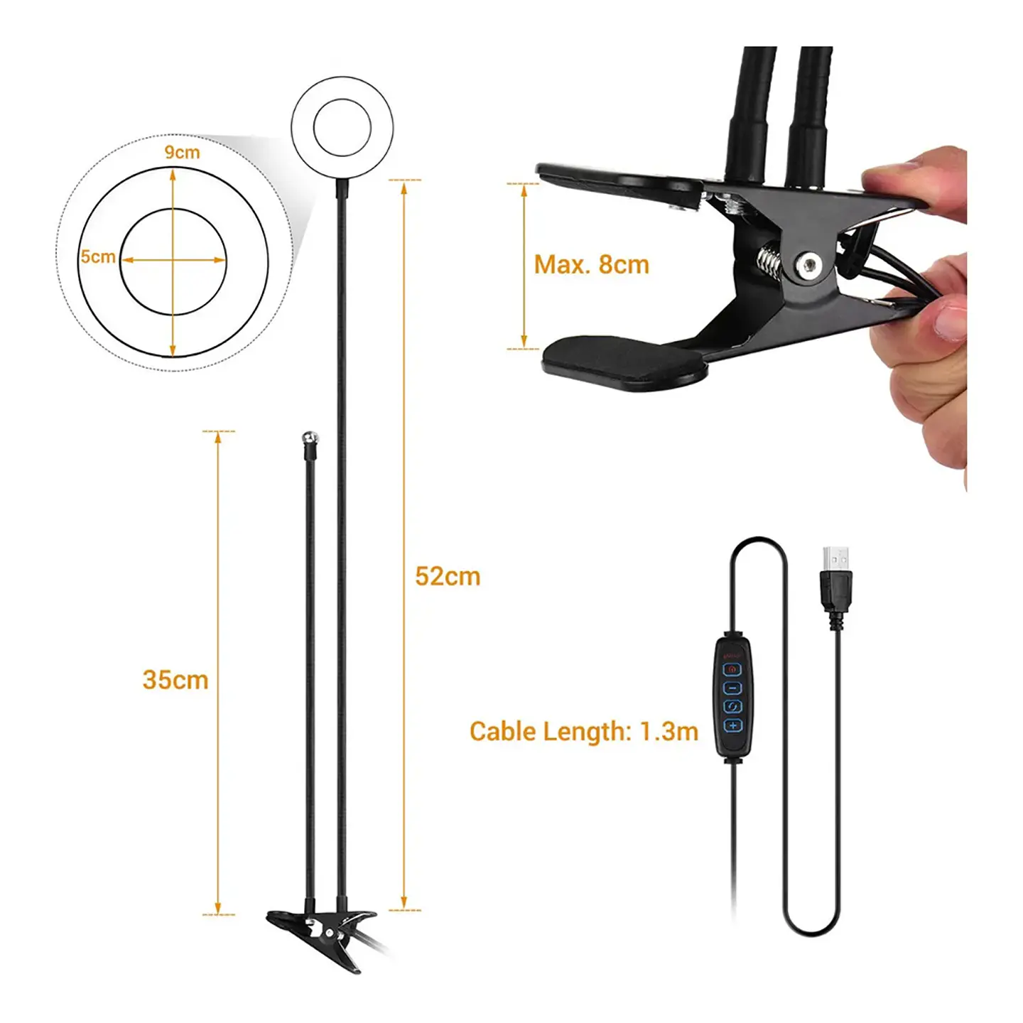 Kit 2 En 1 Aro Luz Fotografias Led Selfie Soporte Tik Tok 6