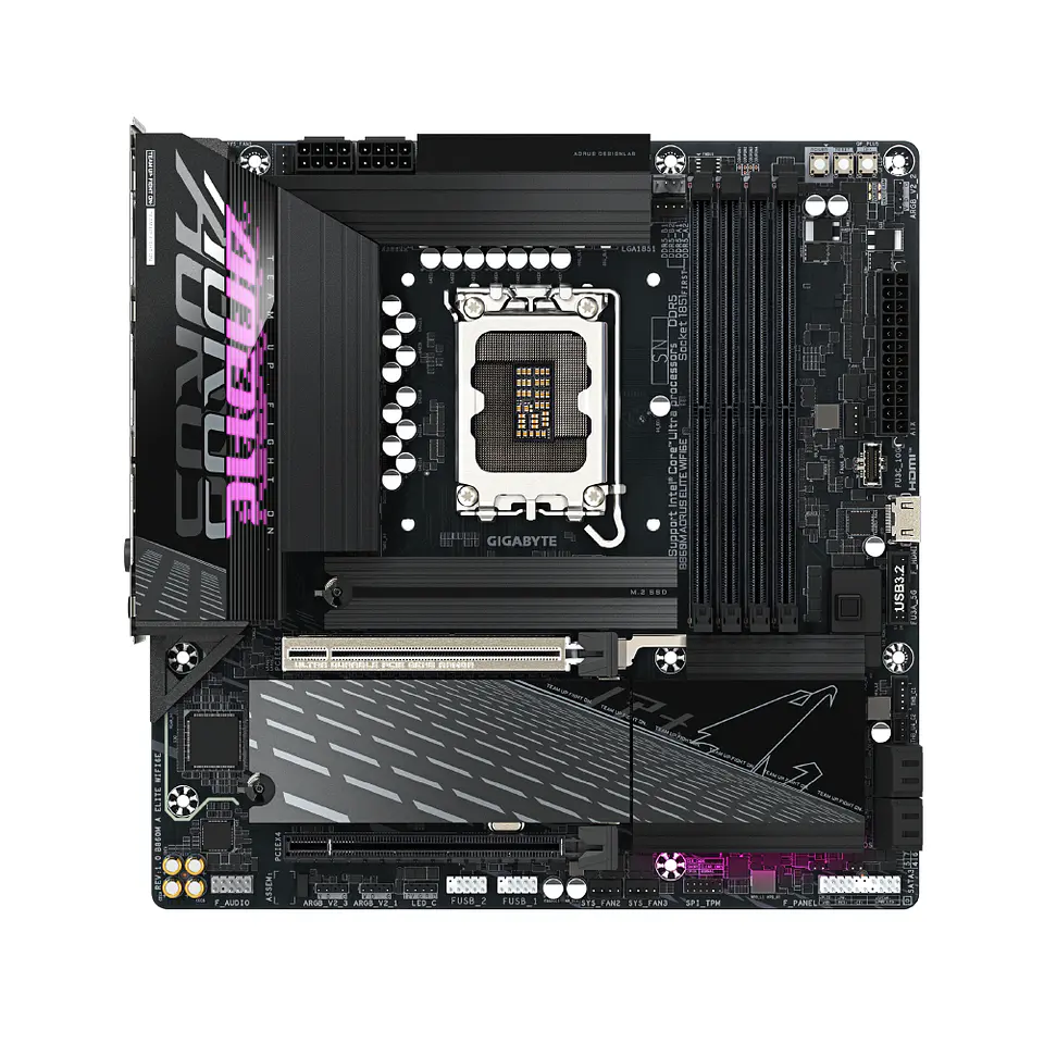Placa Madre Aorus B860M Elite WIFI6E, Intel LGA1851 DDR5, mATX 2