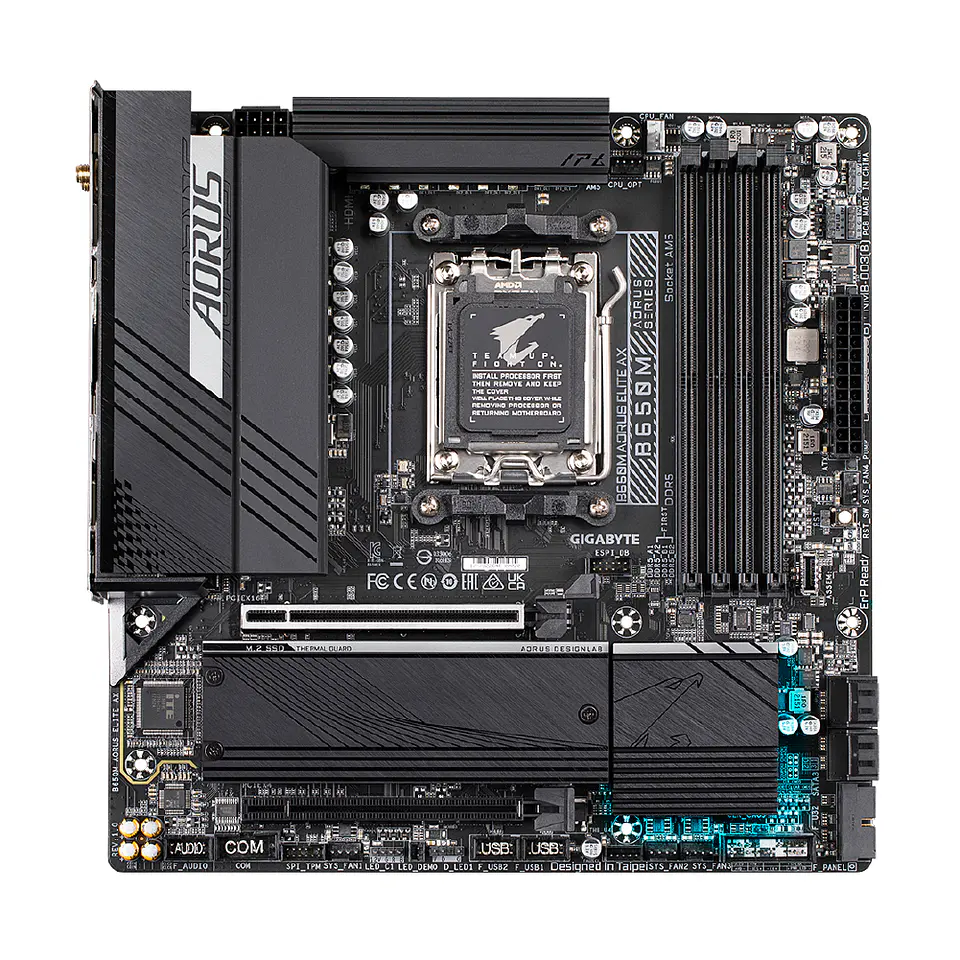 Placa Madre Aorus B650M Elite AX, AM5, DDR5, mATX Dual Chanel 5